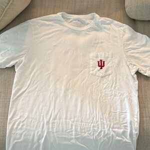 Vineyard Vines White T-Shirt with Indiana University logo